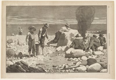 Sea-Side Sketches - A Clam Bake by Winslow Homer