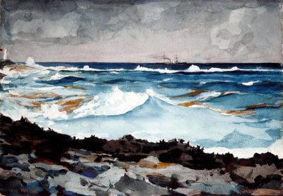 Shore and Surf, Nassau by Winslow Homer