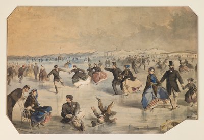 Skating in Central Park by Winslow Homer