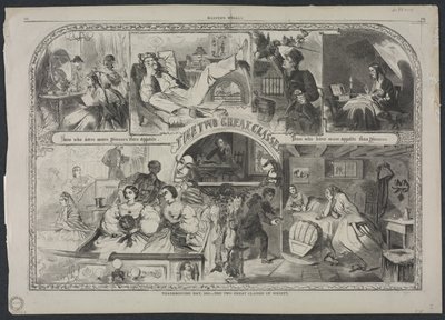 Thanksgiving Day, 1860 - The Two Great Classes of Society by Winslow Homer