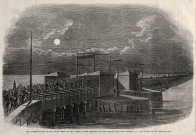 The Advance Guard of the Grand Army of the United States Crossing the Long Bridge over the Potomac, at 2 a.m. on May 24, 1861 by Winslow Homer