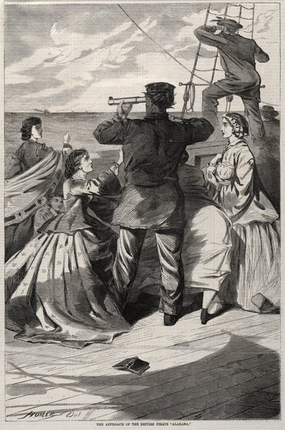 The Approach of the British Pirate "Alabama" by Winslow Homer