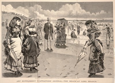 The Beach at Long Branch by Winslow Homer