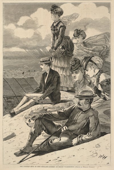 The Coolest Spot in New England - Summit of Mount Washington by Winslow Homer