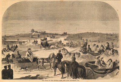 The Drive in Central Park, New York, September 1860 by Winslow Homer