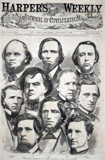 The Georgia Delegation in Congress - Photographed by Brady, from Harper