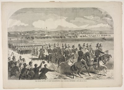 The Grand Review at Camp Massachusetts, near Concord, September 9, 1859 by Winslow Homer