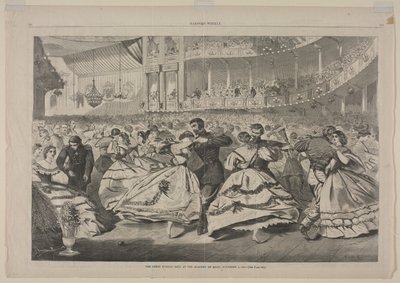 The Great Russian Ball at the Academy of Music, November 5, 1863 by Winslow Homer