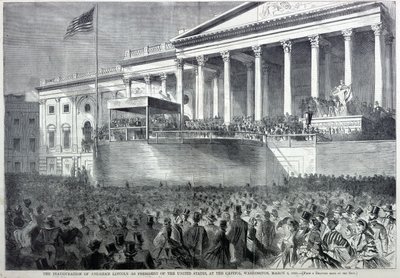 The Inauguration of Abraham Lincoln as President by Winslow Homer