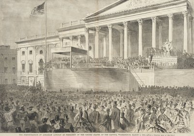 The Inauguration of Abraham Lincoln as President of the United States, at the Capitol, Washington, March 4, 1861 by Winslow Homer