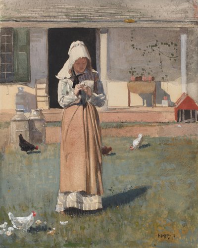 The Sick Chicken, 1874 by Winslow Homer