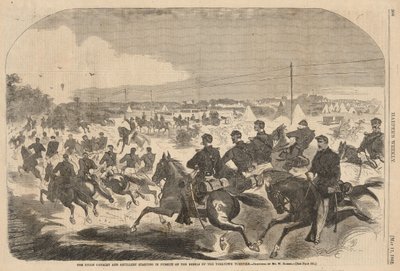 The Union Cavalry and Artillery Starting in Pursuit of the Rebels up the Yorktown Turnpike, from Harper
