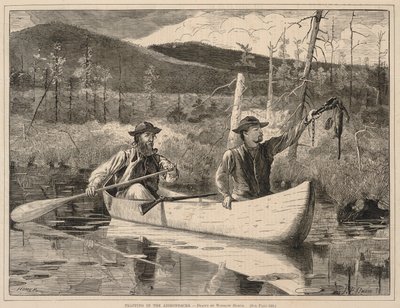 Trapping in the Adirondacks, from Every Saturday: An Illustrated Journal of Choice Reading, December 24, 1870 by Winslow Homer