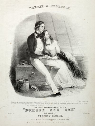 Walter and Florence - Sheet Music Cover by Winslow Homer