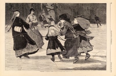 Winter - A Skating Scene by Winslow Homer