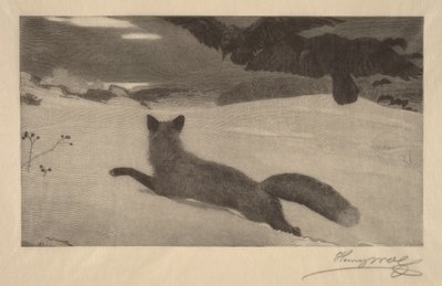Winter, the Fox Hunt by Winslow Homer