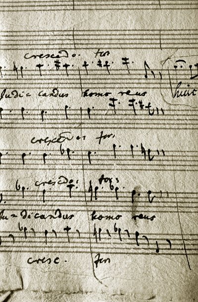 Working Score of Wolfgang Amadeus Mozart