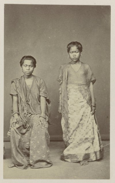 Two Javanese Girls by Woodbury and Page