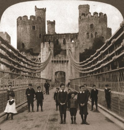 Conway, Wales, Medieval Castle and Bridge by Works and Sun Sculpture Studios