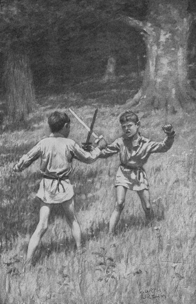 Robin Hood and Guy of Guisborne by Worth Brehm