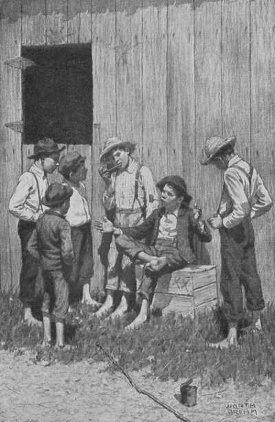 The Two Heroes Began to Tell Their Adventures to Hungry Listeners by Worth Brehm