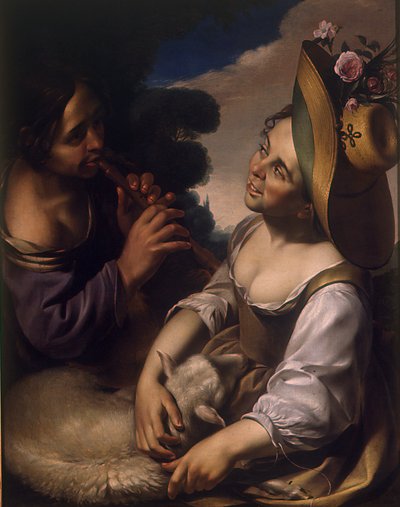 Amusement of the Shepherds by Wouter Pietersz. Crabeth the Younger