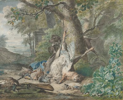 Hunting Still Life in a Forest by Wybrand Hendriks