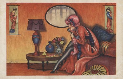 Woman on the telephone by Xavier Sager