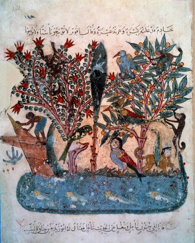 The mysterious island populated with strange animals. Miniature taken from the 