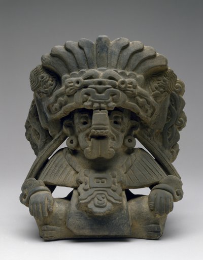 Urn with a Seated Ancestor by Zapotec Zapotec