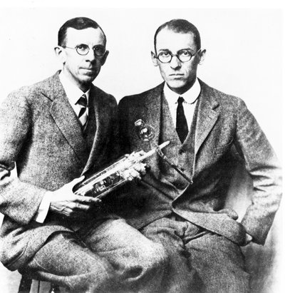 Clinton J Davisson and Lester H Germer, American Physicists, c 1927 by Frederick (attr. to) Barnard