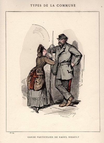 Commune de Paris: Suit de GARDE PARTICULAR DE RAOUL RIGAULT (29) in Les Communeux by Frederick (attr. to) Barnard