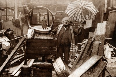 Fr Fremin, Philosopher and Owner of a Flea Brocante in Montmartre, 1929 (print) by . .