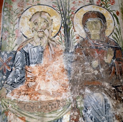 Frescoes in Monastery of Agios Panteleimon by Georg Carl Heinrich Dollmann