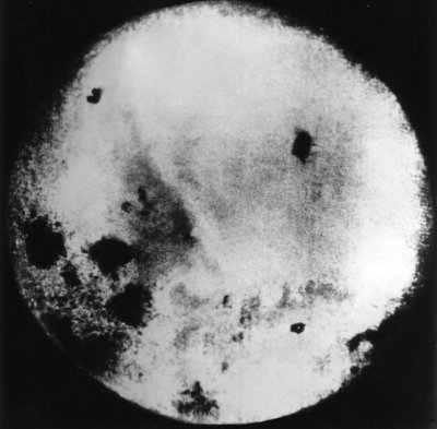 Photograph of the Far Side of the Moon Taken and Transmitted Back to Earth by the Soviet Lunar Probe, Luna 3 by Frederick (attr. to) Barnard