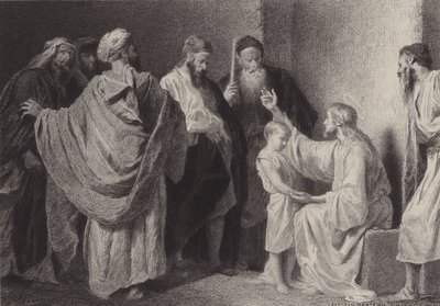Jesus and a Child by after Albert Robida