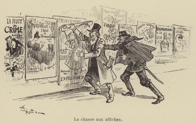 The Poster Hunt by after Albert Robida