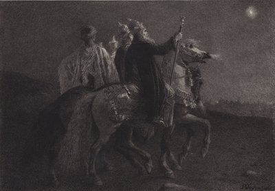 The Wise Men from the East by after Albert Robida