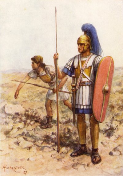 Rorarius and Triarius of Camillus by after Amedee Forestier