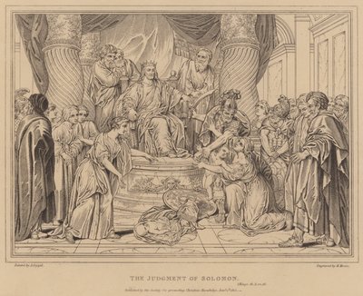 The Judgment of Solomon, 1 Kings by after Antoine Coypel
