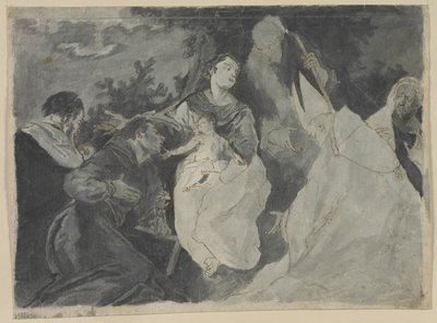 Madonna and Child with Saints by after Giuseppe Bazzani