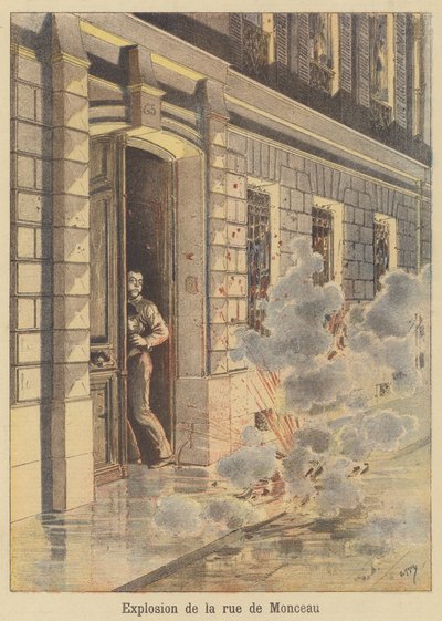 Explosion on the Rue de Monceau by after Henri Meyer