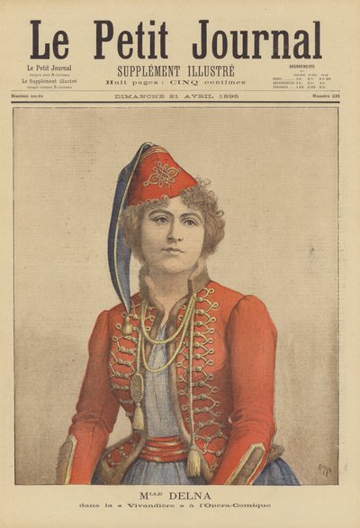 Marie Delna in Vivandiere at the Opera-Comique by after Henri Meyer
