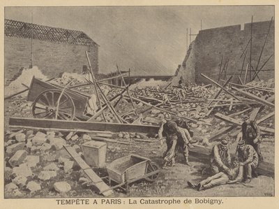 Storm damage in Bobigny, Paris by after Henri Meyer
