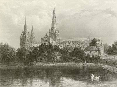 Lichfield Cathedral by Henry after Warren
