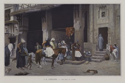 A Street in Cairo by after Jean Leon Gerome