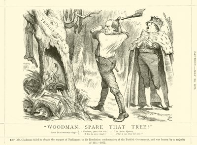 Woodman, Spare That Tree! by after John Tenniel