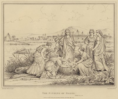 The Finding of Moses, Exodus by after Nicolas Poussin