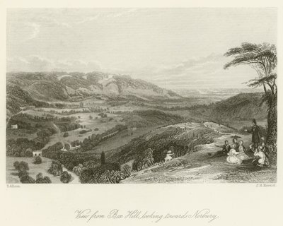 View from Box Hill, Looking Towards Norbury by after Thomas Allom