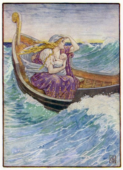 For two days and two nights the boat was tossed hither and thither by after Walter Crane